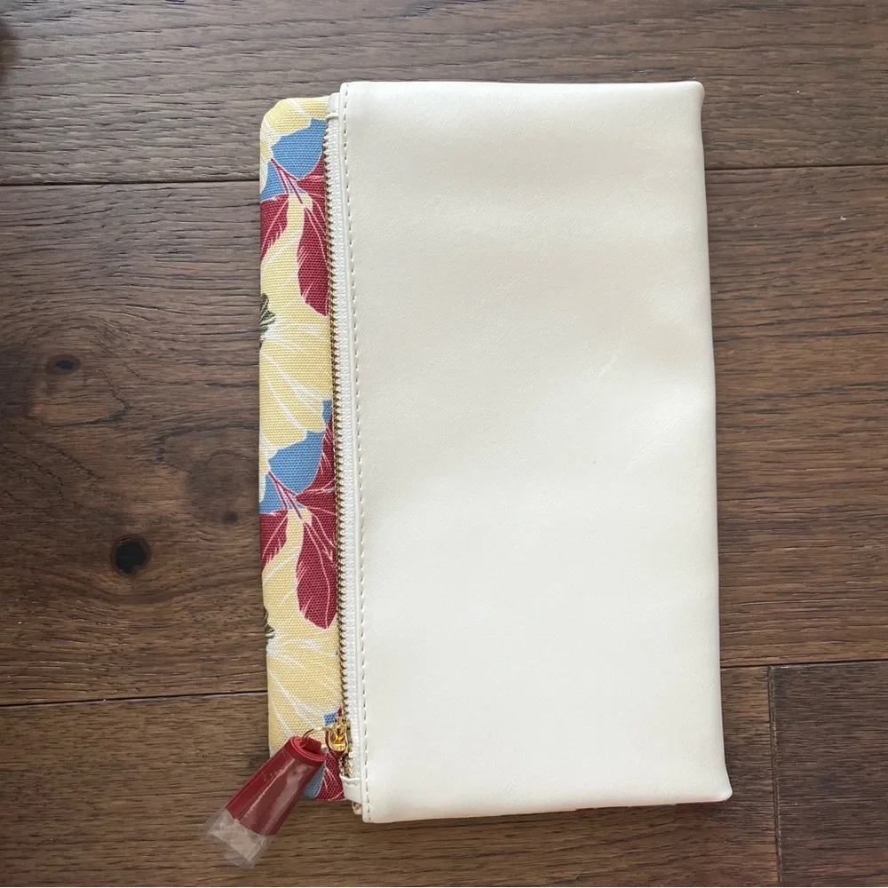 NEW! Anthropologie Rachel Pally Reversible Folding Floral large Clutch